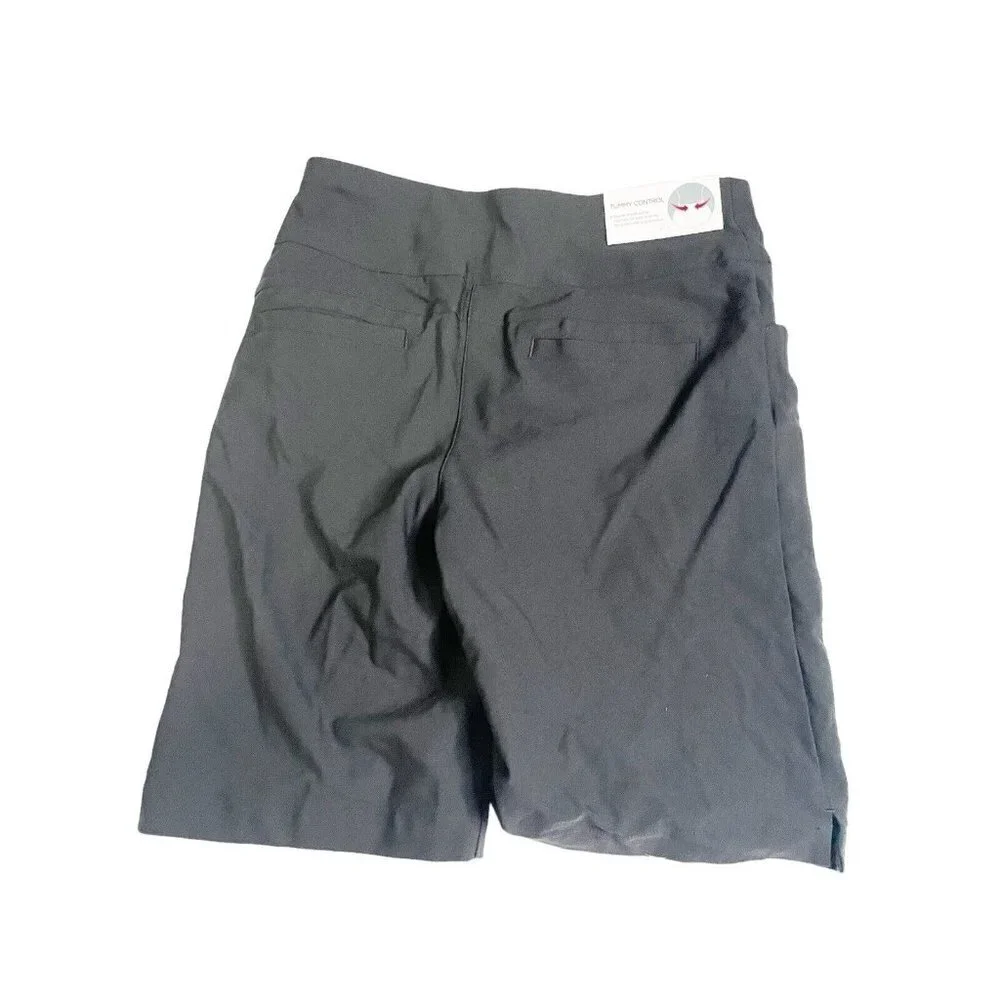 Lady Hagen S Women's Tummy Control 10''‎ Golf Shorts Easy Shaper Black NEW